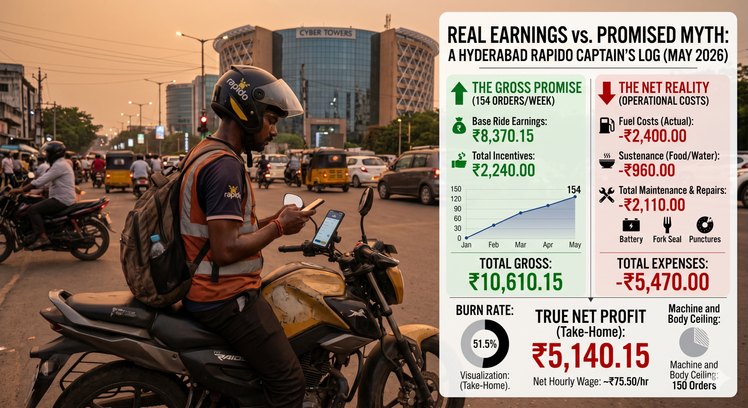 How Much Does a Rapido Captain Earn in Hyderabad