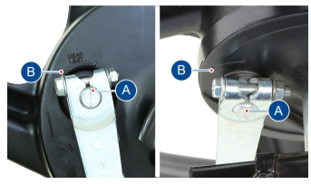 Brake shoe wear indicator