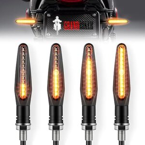 Grandbiker Original Waterproof Flexible Rubber 9 Led K.T.M Style Indicators SMD High Bright Universal for All Bikes Models Turn Signal Lights Motorcycle