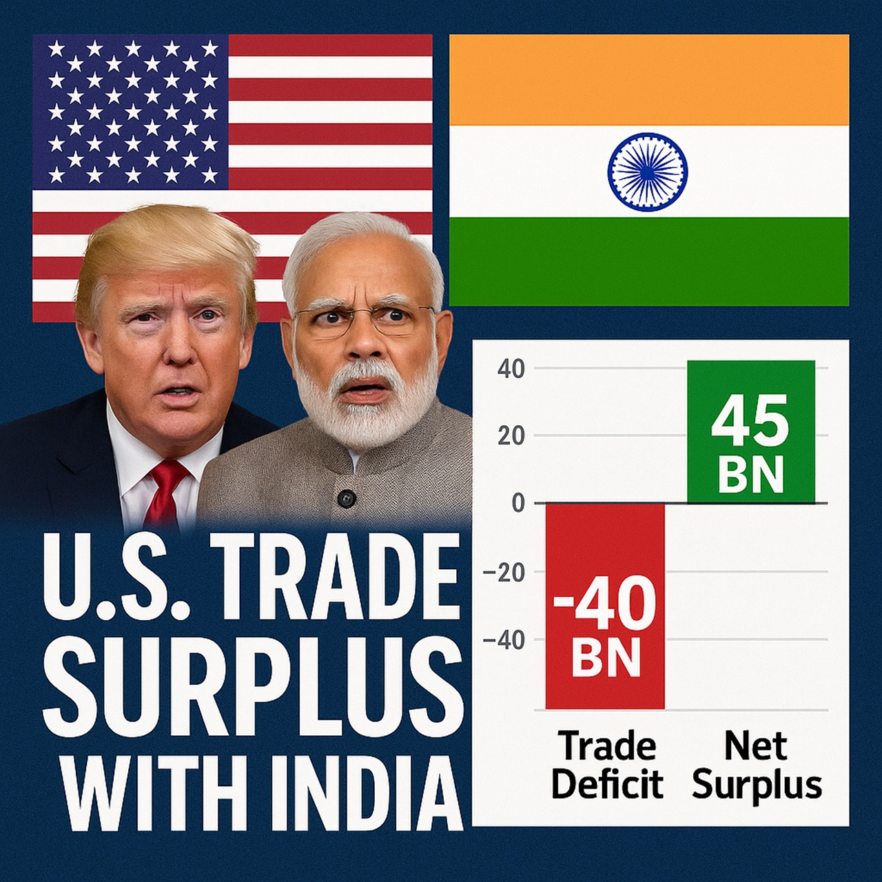 USA had Trade surplus with India