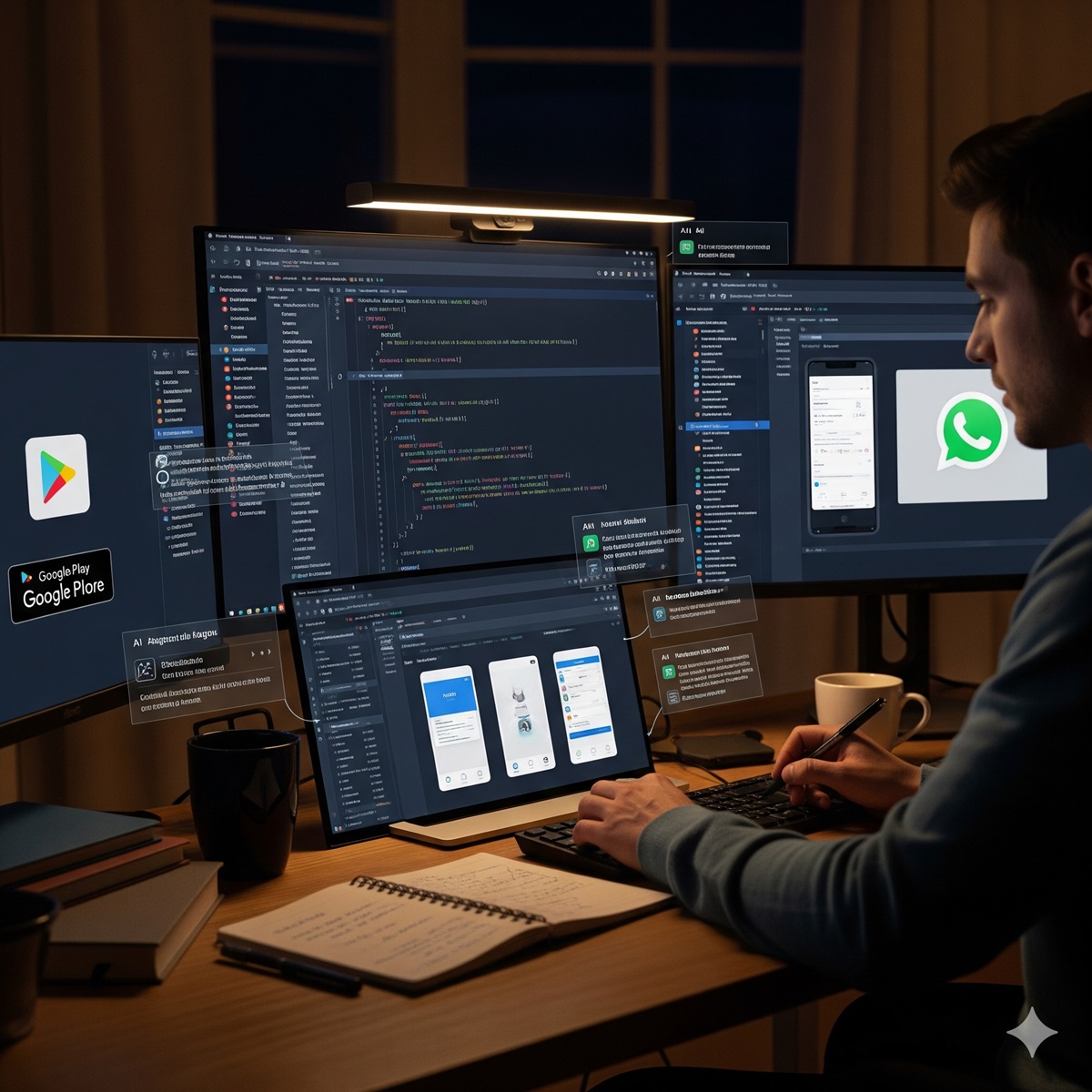 WhatsApp-like App NO coding AI Solo Developer